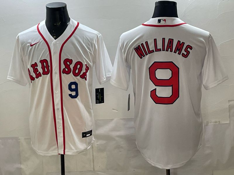 Men 2026 Boston Red Sox #9 Williams White Game Nike MLB Jersey style 003->boston red sox->MLB Jersey